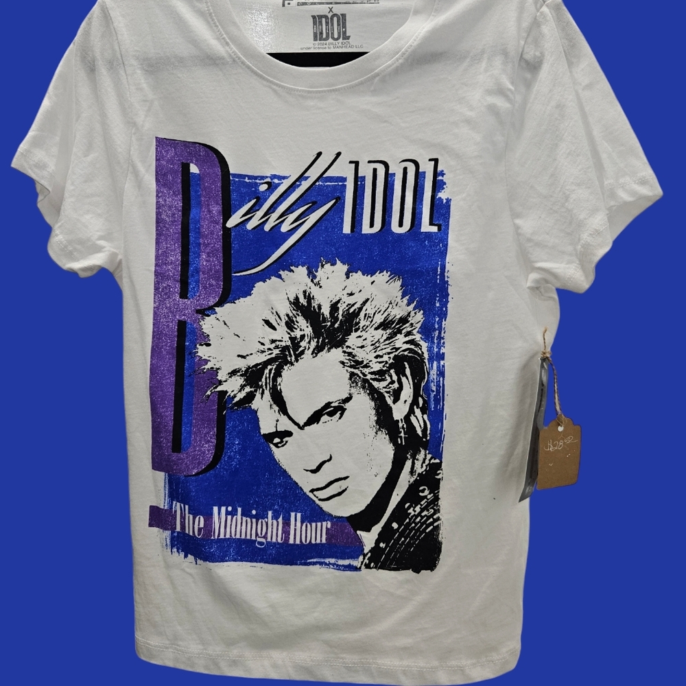 NWT PRINCE PETER BILLY IDOL  THE MIDNIGHT HOUR t shirt RARE - Picture 2 of 5
